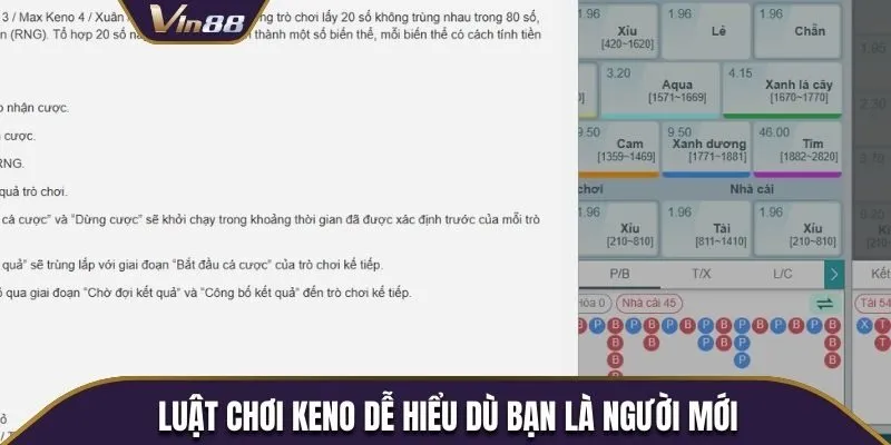 Luật chơi keno dễ hiểu dù bạn là người mới