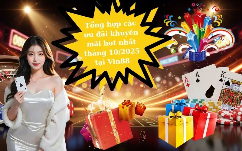Tổng hợp các ưu đãi khuyến mãi hot nhất tháng 10-2025 tại Vin88