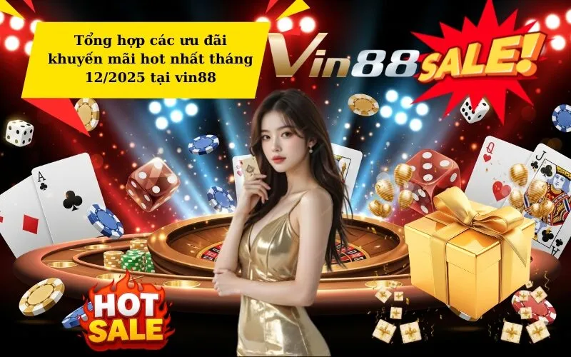 Tổng hợp các ưu đãi khuyến mãi hot nhất tháng 12/2025 tại vin88